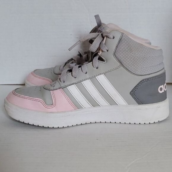 Adidas NEO Hoops 2.0 Mid Sneaker Shoes High Tops Hi Size Men's 5 Womens WOMANS 7 - Picture 15 of 16